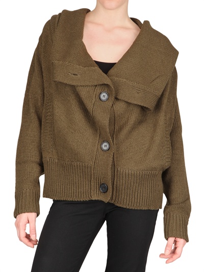 毛衣|kai+aakmann+<em>羊毛针织连帽开衫</em>|美国代购