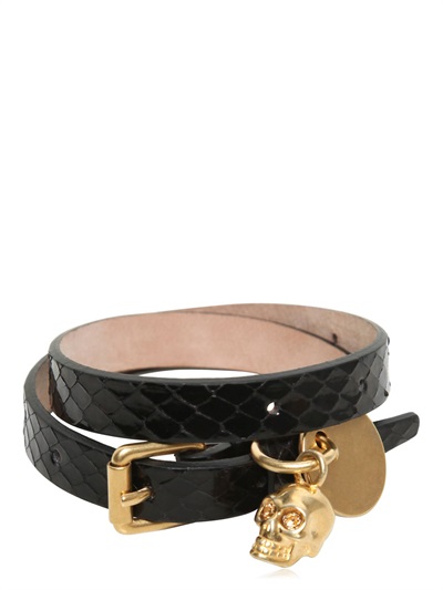 ALEXANDER MCQUEEN - SWAROVSKI SKULL WATERSNAKE BRACELET