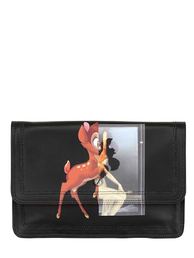 GIVENCHY - DEER PRINTED NAPPA LEATHER CLUTCH