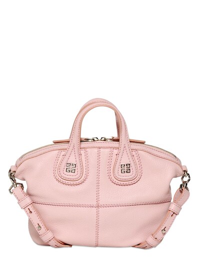 GIVENCHY - MINI NIGHTINGALE GRAINED LEATHER BAG