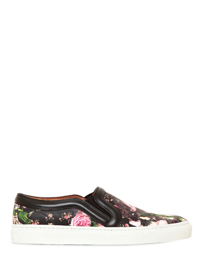 GIVENCHY - FLORAL NAPPA LEATHER SNEAKERS