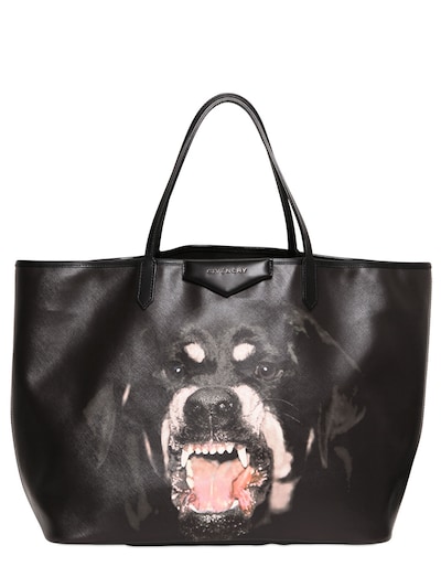 GIVENCHY - ROTTWEILER COATED CANVAS TOTE BAG