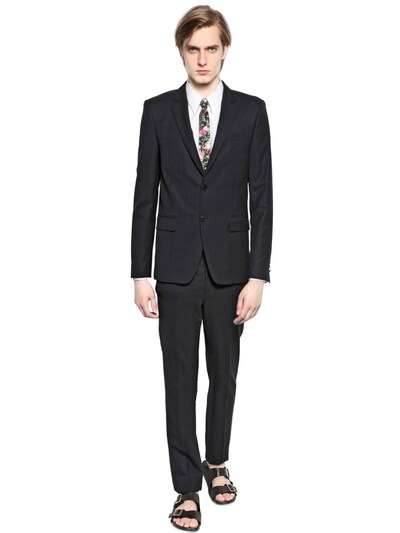 GIVENCHY - WOOL CANVAS SUIT