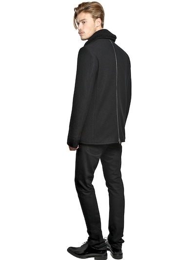 GIVENCHY - DOUBLE BREASTED BACK ZIPPED PEA COAT