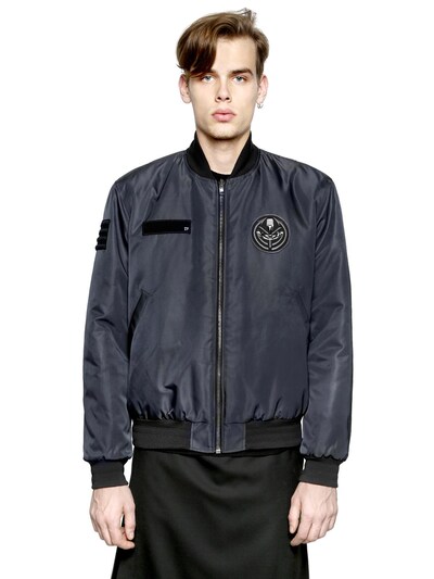 GIVENCHY - AFRICAN TARGET PATCH NYLON BOMBER JACKET