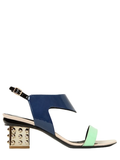 satin sandals platform leather  sandals gladiator sandals slingback nicholas kirkwood leather 10mm rochas erdem