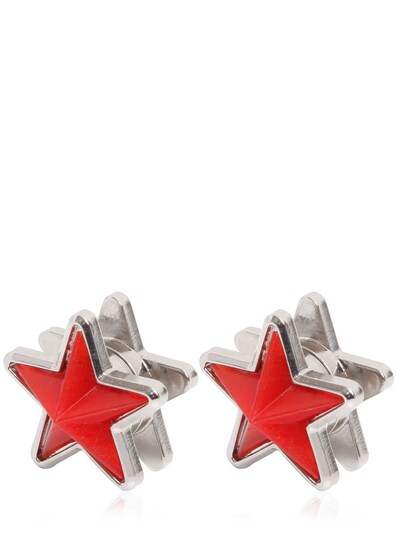 GIVENCHY - PERSPEX & METAL STAR EARRINGS