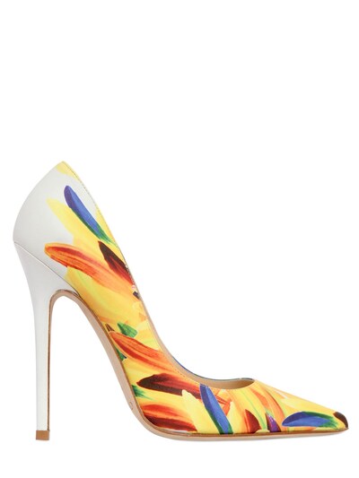 PRINTED LEATHER PUMPS