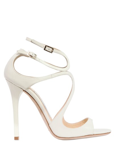 JIMMY CHOO - 115MM LANCE PATENT LEATHER SANDALS