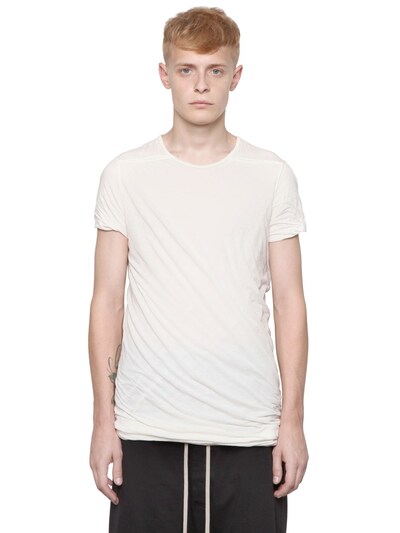 DRKSHDW TWISTED DOUBLE COTTON T-SHIRT