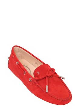 tod's - women - loafers - heaven laccetto nubuck driving shoes