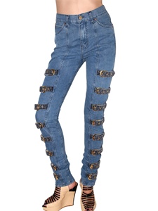 HOUSE OF HOLLAND - SCHNALLEN JEANS
