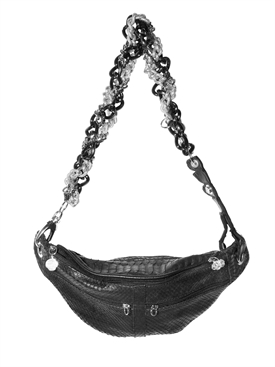 AKKESOIR - FANNY PACK PITONE E CATENA