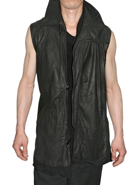 CLAUDE MAUS - WASHED LEATHER VEST                     