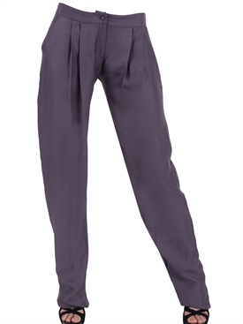 MICHAEL VAN DER HAM - PANTALONI DI CREPE DI SETA