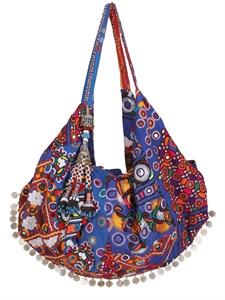 SIMONE CAMILLE - MOON BAG PATCHWORK CANVAS TOTE
