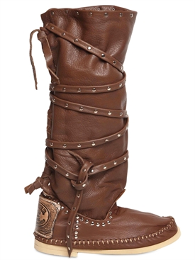 HECTOR - 20MM LEATHER LACED BOOTS