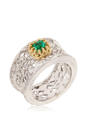 MARCO BARONI - FLORENTINE EMERALD RING