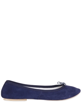 SUZIE MAS - SUEDE BALLERINA FLATS