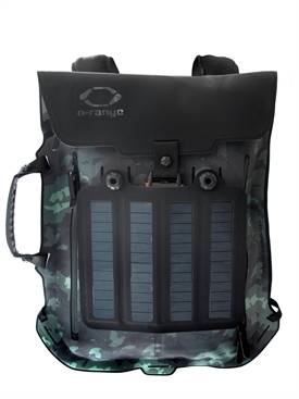O-RANGE - NYLON BACKPACK WITH 4.5W SOLAR PANELS
