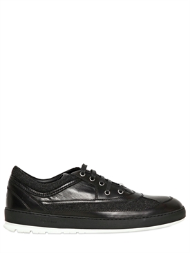 DIOR HOMME - SNEAKERS IN PELLE E FLANELLA