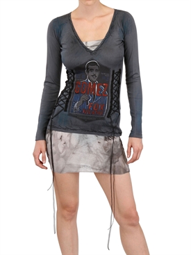 KIN AND GIN - ABITO IN TULLE E JERSEY DI COTONE
