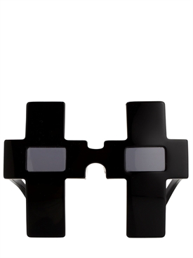 JEREMY SCOTT - CROSS ACETATE SUNGLASSES