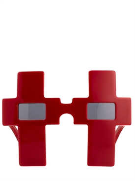 JEREMY SCOTT - CROSS ACETATE SUNGLASSES