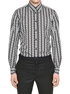 YVES SAINT-LAURENT - BLADE PRINTED POPLIN SHIRT