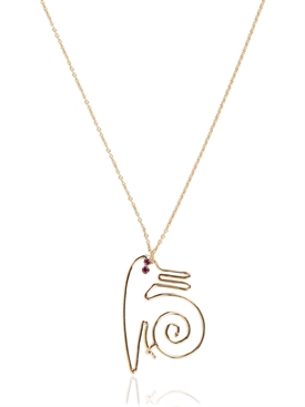 HILLIER - PAPERCLIP SNAIL NECKLACE