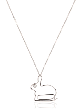 HILLIER - PAPERCLIP BUNNY NECKLACE