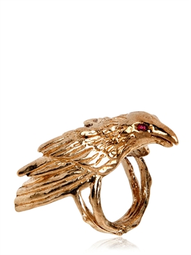 MARIA NILSDOTTER - RUBY EYE RAVEN RING