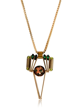 SCHO - STAR SIMPLE GREEN NECKLACE