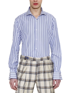 MANUEL VANNI - STRIPED COTTON SHIRT