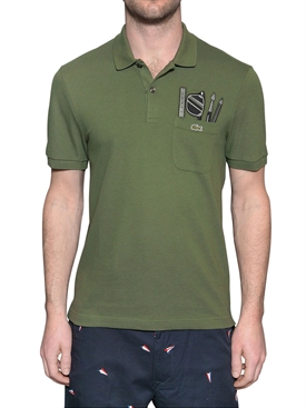 LACOSTE L!VE - PETIT PIQUET EMBROIDERED POLO SHIRT