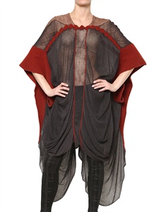 CONNY GROENEWEGEN - LUREX, SILK &amp; WOOL LONG DRESS