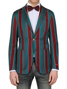 ERNESTO - REGIMENTAL STREIFEN WOLL GABARDINE JACKE