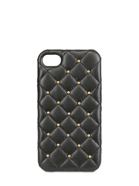 2ME - GOLD STUDS AND LEATHER I-PHONE COVER