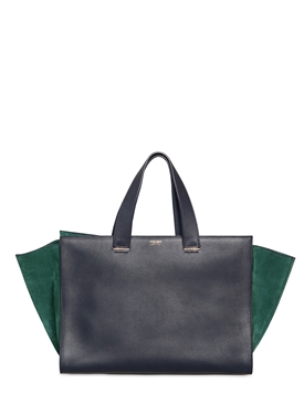 GIORGIO ARMANI - MEDIUM SUEDE &amp; LEATHER TOTE