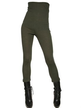 HAIDER ACKERMANN - HIGH WAISTED WOOL JERSEY LEGGINGS