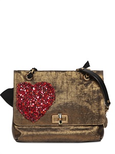LANVIN - HAPPY 10 YEARS CANVAS SHOULDER BAG