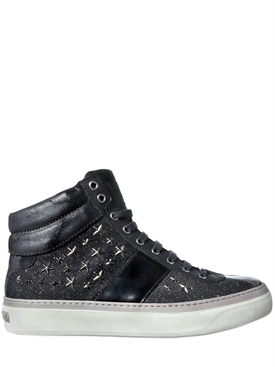 JIMMY CHOO - STAR SPECKLED BELGRAVIA SNEAKERS