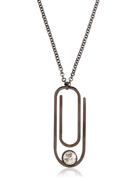 RAFIDA BIJOUX - PIN CRYSTAL NECKLACE