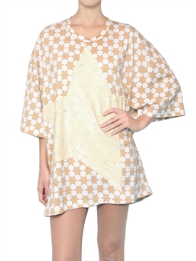 YVONNE S - MATT SEQUIN STAR PRINT JERSEY TEE DRESS