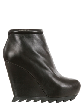 CAMILLA SKOVGAARD - 120MM SMOOTH LEATHER BOOT WEDGES