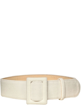 FAUSTO PUGLISI - WOOL JERSEY ON LEATHER BELT