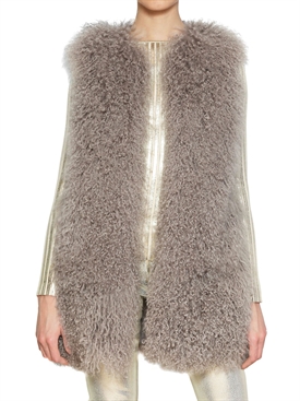 BLUMARINE - MONGOLIAN FUR VEST
