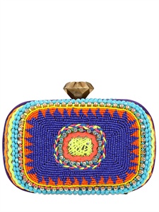 SARAH'S BAG - SUMMER TWIST SQUARE BOX CLUTCH