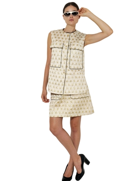 MARNI - POLKA DOT LUREX TECHNO JACQUARD VEST