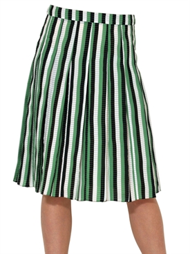 MARNI - STRIPED VISCOSE SILK SKIRT